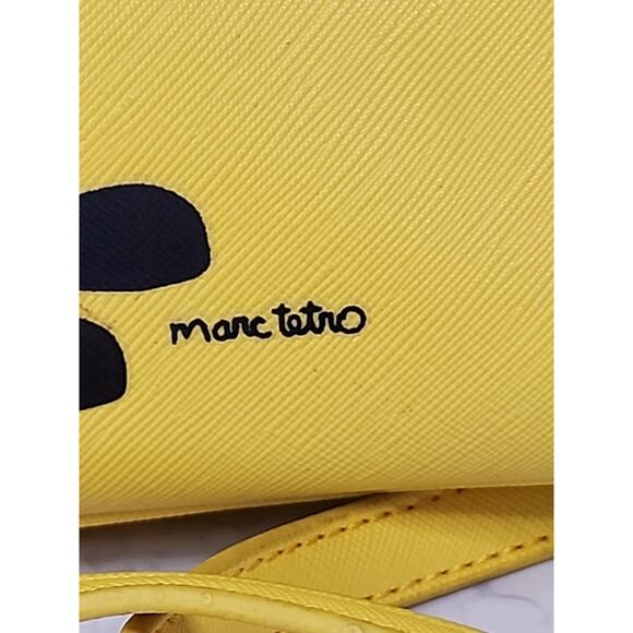 MARC TETRO Dachshund Yellow Lunch Tote Shoulder Handbag Dog Lover Purse - Picture 3 of 10